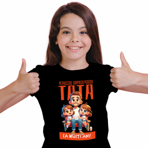 Tricou Femei, Barbati, Copii, Fata, Baiat, Unisex Personalizat Cadouri Personalizate Tata și Fiică | Pelerină Roșie, Eroul Meu, Protectorul Meu [1]