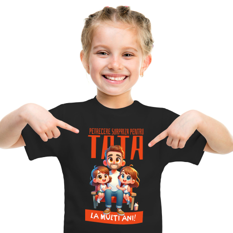 Tricou Femei, Barbati, Copii, Fata, Baiat, Unisex Personalizat Cadouri Personalizate Tata și Fiică | Pelerină Roșie, Eroul Meu, Protectorul Meu