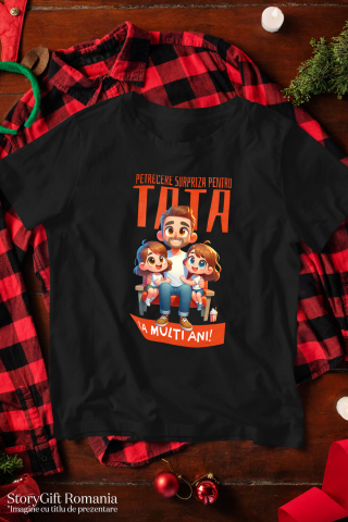 Tricou Femei, Barbati, Copii, Fata, Baiat, Unisex Personalizat Cadouri Personalizate Tata și Fiică | Pelerină Roșie, Eroul Meu, Protectorul Meu [2]