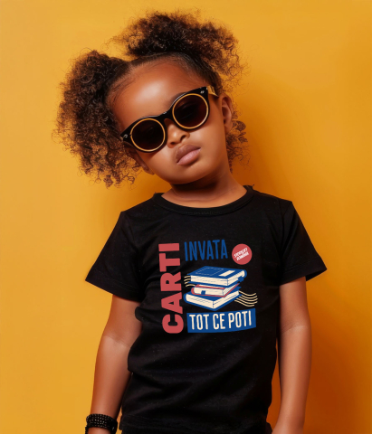 Tricou Femei, Barbati, Copii, Fata, Baiat, Unisex Personalizat Cărți Motivaționale pentru Dezvoltare Personală - Învață Tot Ce Poți! [3]