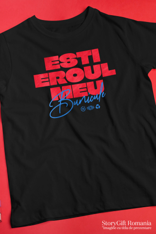 Tricou Femei, Barbati, Copii, Fata, Baiat, Unisex Personalizat Cadou Personalizat „Esti Eroul Meu Bunicule Familie” | Mesaje Emoționante pentru Bunici și Familia Ta [2]