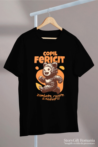 Tricou Femei, Barbati, Copii, Fata, Baiat, Unisex Personalizat Urs Brun Vesel Alergând – Cadou Personalizat pentru Copii și Familie [2]