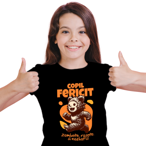 Tricou Femei, Barbati, Copii, Fata, Baiat, Unisex Personalizat Urs Brun Vesel Alergând – Cadou Personalizat pentru Copii și Familie [1]