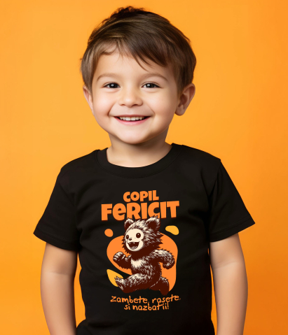 Tricou Femei, Barbati, Copii, Fata, Baiat, Unisex Personalizat Urs Brun Vesel Alergând – Cadou Personalizat pentru Copii și Familie [2]