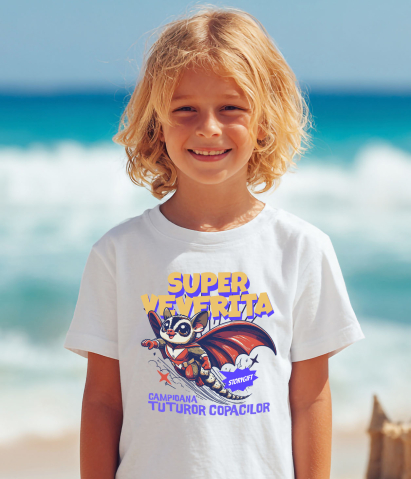 Tricou Femei, Barbati, Copii, Fata, Baiat, Unisex Personalizat Veverița Cu Aripi Și Costum Roșu – Cadou Personalizat „Super Veverița Campioana Tuturor Copacilor” [3]