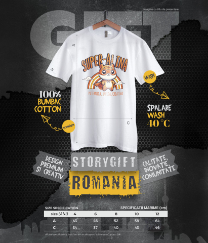 Tricou Femei, Barbati, Copii, Fata, Baiat, Unisex Personalizat Veverița Cu Masca Și Pelerină De Super Erou Curcubeu – Cadou Personalizat Pentru Copii [5]