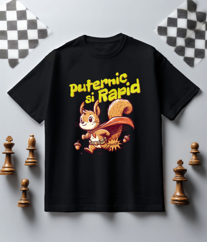 Tricou Femei, Barbati, Copii, Fata, Baiat, Unisex Personalizat Veverița Cu Pelerină De Super Erou Curcubeu – Cadou Personalizat Puternic Și Rapid Pentru Copii [4]