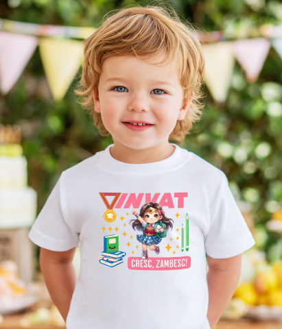 Tricou Copii cu Wonder Woman – Cărți și Putere pentru O Lume Mai Bună 100% Bumbac, Alb, 6 Ani [3]