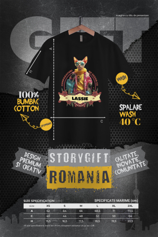 Tricou Femei cu Animal La Cumparaturi, Moda, Fashion, Peronalizata cu Numele si Poza Animalului Tau cu imprimeu pe Fata, 100% Bumbac, Negru, XS [3]