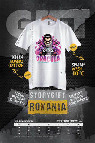 Tricou Femei, Barbati, Copii, Fata, Baiat, Unisex Personalizat Animație Înfricoșătoare - Dracula Te Așteaptă La Castel - Cadouri Personalizate Halloween [3]