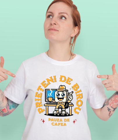 Tricou Femei, Barbati, Copii, Fata, Baiat, Unisex Personalizat Cadouri personalizate pentru birou, familie, copii, tati și prieteni - Animatie sef birou [1]