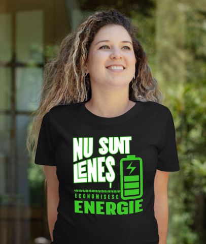 Tricou Femei, Barbati, Copii, Fata, Baiat, Unisex Personalizat Baterie Reîncărcare Energie „Nu Sunt Leneș, Economisesc Energie” - Cadou Personalizat Amuzant [1]