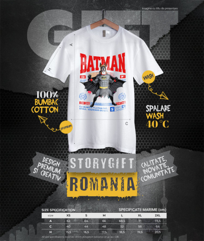 Tricou Femei, Barbati, Copii, Fata, Baiat, Unisex Personalizat Boxer În Costum de Batman – Câine Supererou pentru Copii și Iubitorii de Animale [3]