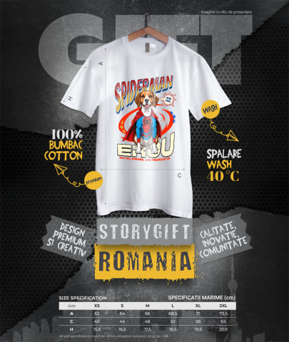 Tricou Femei, Barbati, Copii, Fata, Baiat, Unisex Personalizat Boxer în Costum Spider-Man - Cadou Personalizat pentru Copii și Familie [3]