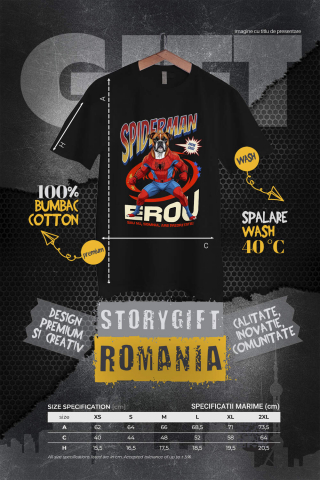 Tricou Femei, Barbati, Copii, Fata, Baiat, Unisex Personalizat Boxer în Costum Spider-Man - Cadou Personalizat pentru Copii și Familie [3]