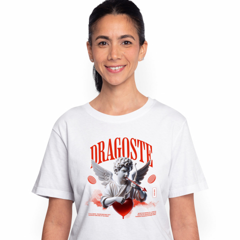 INGERI - Tricou Femei, Barbati, Copii, Fata, Baiat, Unisex Personalizat Bust Statuie Cupidon - Cadou Personalizat Cu Text Dragoste | Iubire și Romantism