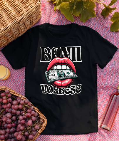 Tricou Femei, Barbati, Copii, Fata, Baiat, Unisex Personalizat Muscătură Bancnotă Dolar – „Banii Vorbesc” – Buze Femeie – Cadou Personalizat pentru Familie, Tati, Copii, Prieteni [2]