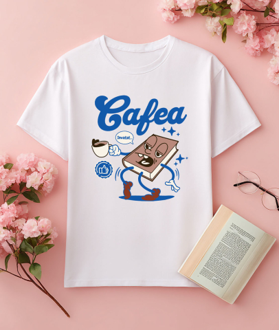 Tricou Femei, Barbati, Copii, Fata, Baiat, Unisex Personalizat „Cana Personalizată „Carte Extenuată” – Cadou Perfect pentru Studenți și Învățăcei” [2]