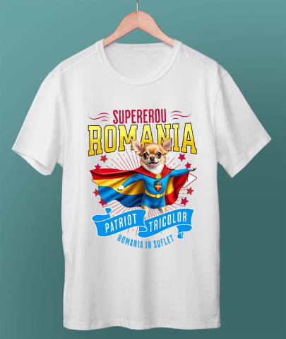 Tricou Femei, Barbati, Copii, Fata, Baiat, Unisex Personalizat Chihuahua în Costum de Căpitan România – Cadou Personalizat pentru Iubitorii de Câini [2]