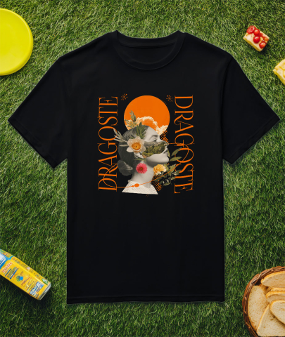 Tricou Femei, Barbati, Copii, Fata, Baiat, Unisex Personalizat Chip Feminin Abstract cu Soare și Text de Dragoste | Cadouri Romantice Personalizate pentru Femei și Familie [2]