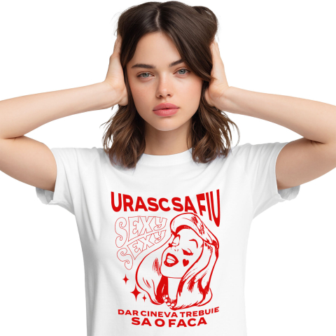 Tricou Femei, Barbati, Copii, Fata, Baiat, Unisex Personalizat „Urasc să fiu sexy, dar cineva trebuie să o facă” – Mesaj Haios pentru Femei cu Păr Lung