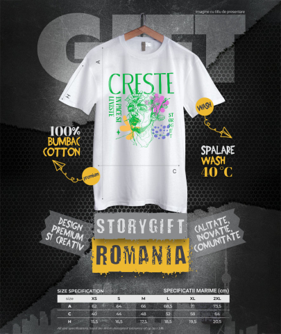 Tricou Femei, Barbati, Copii, Fata, Baiat, Unisex Personalizat Chip Uman cu Flori Colorate - Mesaj „Crește în Pace și Liniște, Dragoste” - Cadou Personalizat [3]