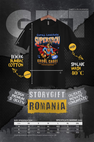 Tricou Femei, Barbati, Copii, Fata, Baiat, Unisex Personalizat Ciobănesc German în Costum de Superman – Cadouri Personalizate pentru Familie și Copii [3]