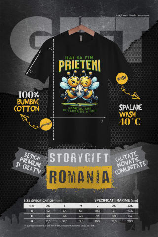 Tricou Femei, Barbati, Copii, Fata, Baiat, Unisex Personalizat Cadouri personalizate pentru prieteni și familie – Cuplu albine fericite și fotbal american [3]