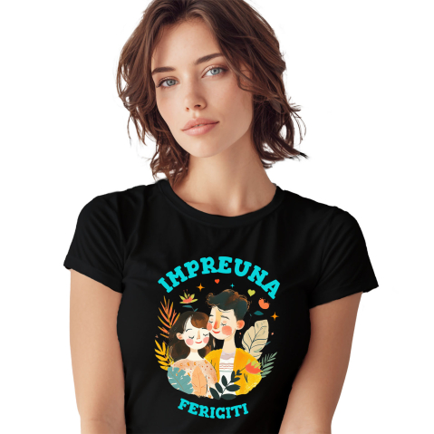 Tata - Tricou Femei, Barbati, Copii, Fata, Baiat, Unisex Personalizat Cadouri Personalizate Cuplu și Copii | Picturi Personalizate pentru Valentine's Day