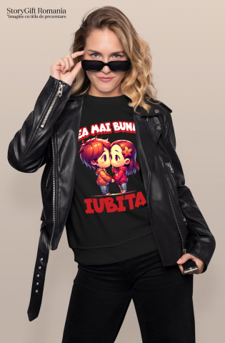 Tricou Femei, Barbati, Copii, Fata, Baiat, Unisex Personalizat Cadou Personalizat „Cea Mai Bună Iubită” | Valentine's Day pentru Cupluri [1]