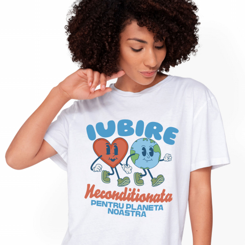 PLANETA - Tricou Femei, Barbati, Copii, Fata, Baiat, Unisex Personalizat "Produse personalizate pentru familie – Iubire necondiționată pentru planeta noastră"