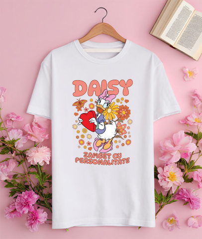 Tricou Femei cu Dais în lumea fermecata 100% Bumbac, Alb, M [2]