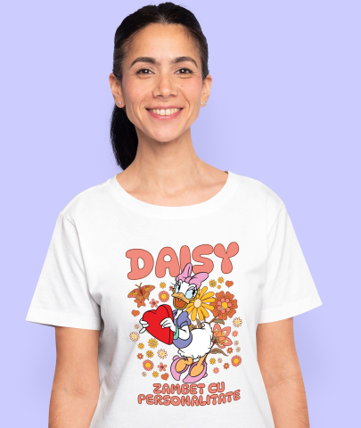 Tricou Femei cu Dais în lumea fermecata 100% Bumbac, Alb, M [1]