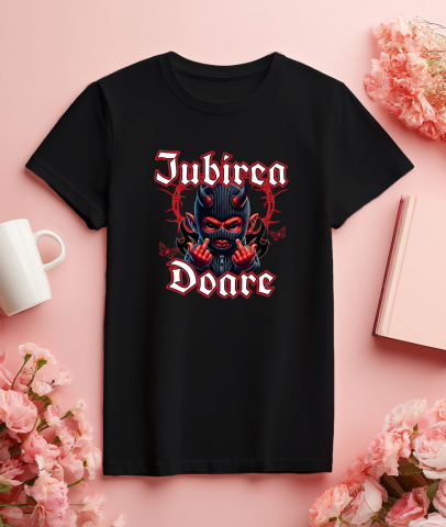 Tricou Femei, Barbati, Copii, Fata, Baiat, Unisex Personalizat Cadouri personalizate pentru Valentine's Day cu ilustrație demon „Iubirea Doare” | Produse unice pentru iubiți și prieteni. [2]