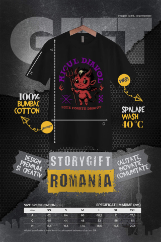 Tricou Femei, Barbati, Copii, Fata, Baiat, Unisex Personalizat Diavol Cu Furca și Mesaj „Micul Diavol Este Foarte Drăguț” pentru Halloween | Cadou Personalizat pentru Copii [3]