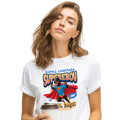 SuperEroi si Personaje TV - Tricou Femei, Barbati, Copii, Fata, Baiat, Unisex Personalizat Doberman Pinscher în Costum de Superman – Produse Personalizate pentru Copii și Familie