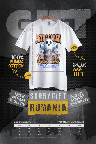 Tricou Femei, Barbati, Copii, Fata, Baiat, Unisex Personalizat Casa Bântuită și Fantome | Petrecerea Fantomelor Halloween [3]
