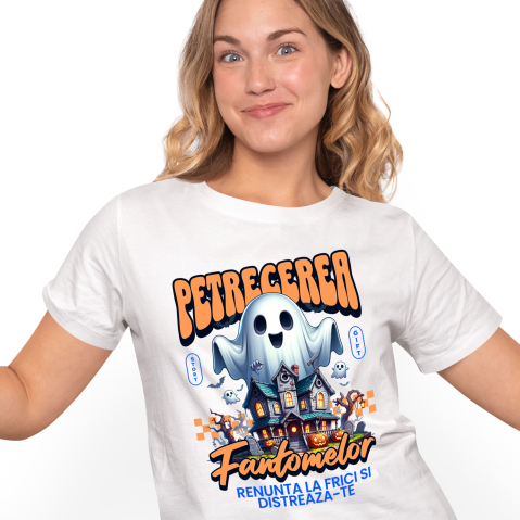Halloween - Tricou Femei, Barbati, Copii, Fata, Baiat, Unisex Personalizat Casa Bântuită și Fantome | Petrecerea Fantomelor Halloween