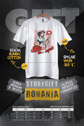 Tricou Femei, Barbati, Copii, Fata, Baiat, Unisex Personalizat Fată cu Chitara Electrică - Cadou Personalizat pentru Iubitori de Muzică, Mesaj Rock [3]
