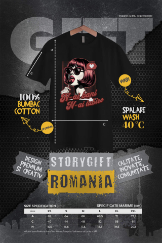 Tricou Femei, Barbati, Copii, Fata, Baiat, Unisex Personalizat „Fată Stil Retro Cu Acadea și Ochelari De Soare - Cadou Personalizat „N-ai Bani, N-ai Iubire” pentru Familie, Copii și Prieteni de Valentine's Day” [3]