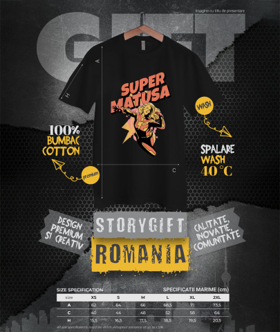 Tricou Femei, Barbati, Copii, Fata, Baiat, Unisex Personalizat Cadou Personalizat „Super Mătușă” | Femeie Super Erou pentru Familie și Iubire [3]