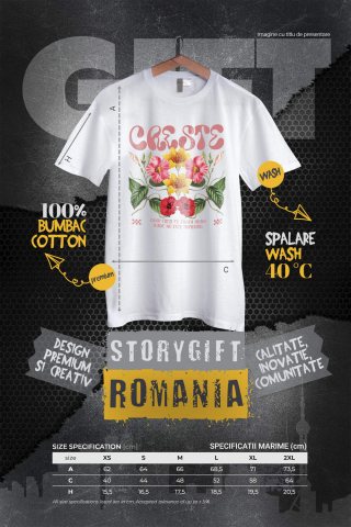 Tricou Femei, Barbati, Copii, Fata, Baiat, Unisex Personalizat Flori Colorate cu Mesaj de Speranță | Nimic Nu Este Imposibil - Cadou Personalizat [3]