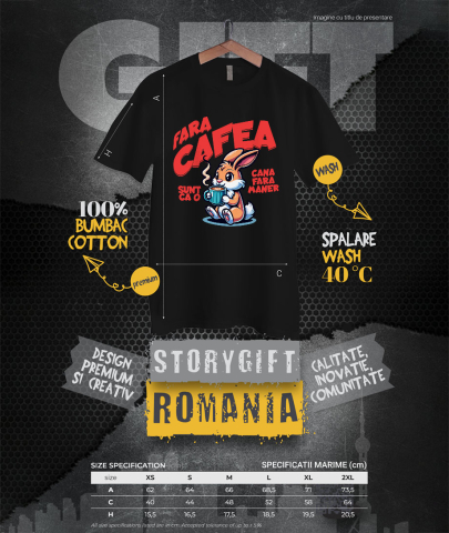 Tricou Femei, Barbati, Copii, Fata, Baiat, Unisex Personalizat „Cană de Cafea Personalizată cu Iepure – Cadou Amuzant pentru Familie, Tati și Prieteni” [3]