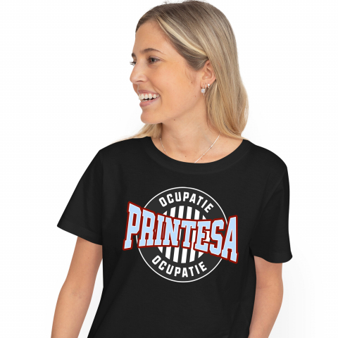 MESERII - Tricou Femei, Barbati, Copii, Fata, Baiat, Unisex Personalizat Insignă Iluzie Optică – Prințesă, Regalitate, Umor Haioas