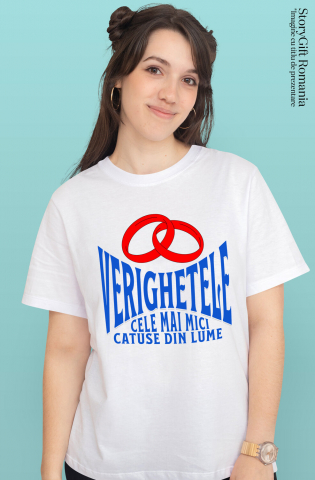 Tricou Femei, Barbati, Copii, Fata, Baiat, Unisex Personalizat Inele Roșii Pereche Personalizate – Mesaj Haios și Cadouri Amuzante pentru Cupluri [1]