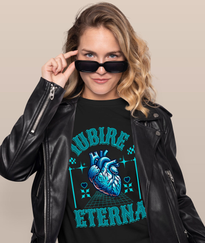 Tricou Femei, Barbati, Copii, Fata, Baiat, Unisex Personalizat Inima Anatomica cu Text „Iubire Eterna” - Cadou Personalizat de Valentine's Day [1]