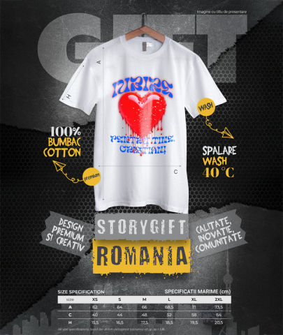 Tricou Femei, Barbati, Copii, Fata, Baiat, Unisex Personalizat Cadouri personalizate Valentine’s Day – Iubire și inima roșie strălucitoare pentru tine [3]
