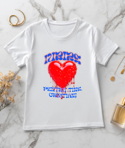Tricou Femei, Barbati, Copii, Fata, Baiat, Unisex Personalizat Cadouri personalizate Valentine’s Day – Iubire și inima roșie strălucitoare pentru tine [2]