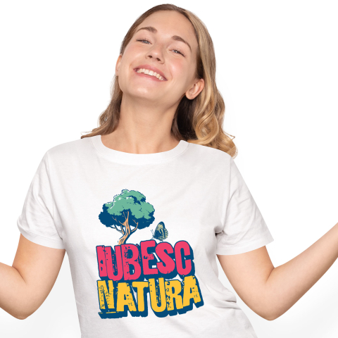 Tricou Femei, Barbati, Copii, Fata, Baiat, Unisex Personalizat "Iubesc Natura – Copac Verde și Fluturi Colorați, Hobby Natural"