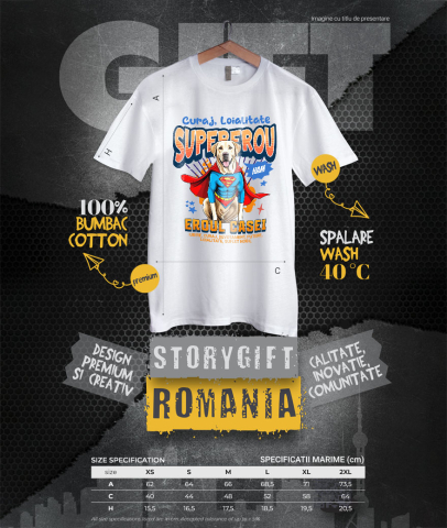 Tricou Femei, Barbati, Copii, Fata, Baiat, Unisex Personalizat Labrador în Costum de Superman – Produse Personalizate pentru Familie și Copii [3]